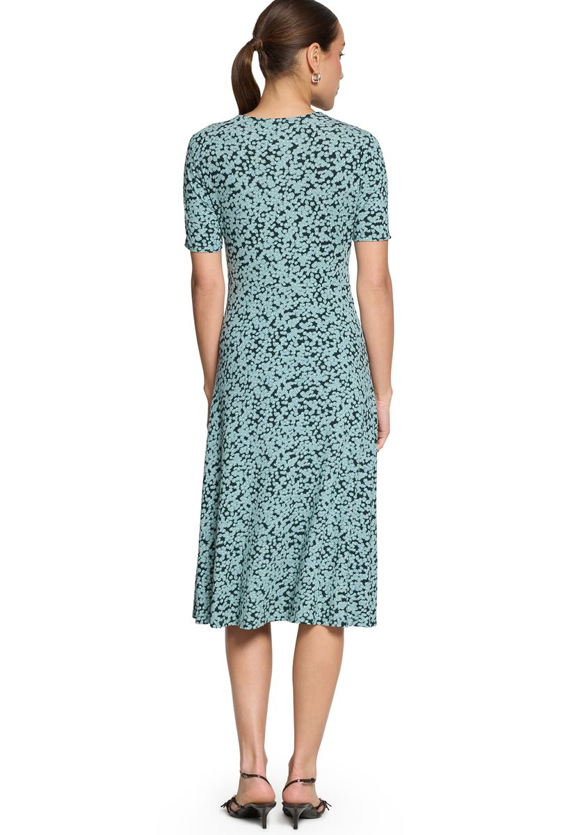 Midi-Kleid mit Wickeloptik und Blumenmuster