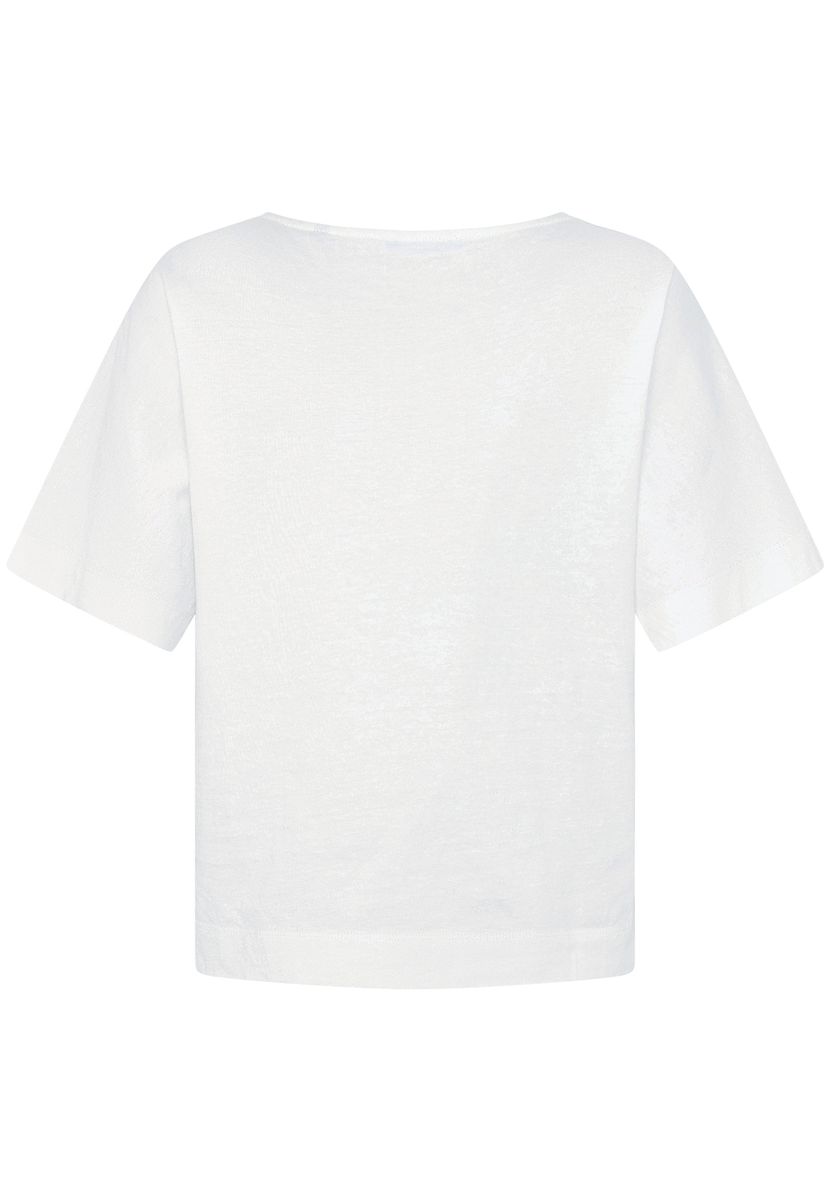 Baumwollshirt mit floraler Stickerei