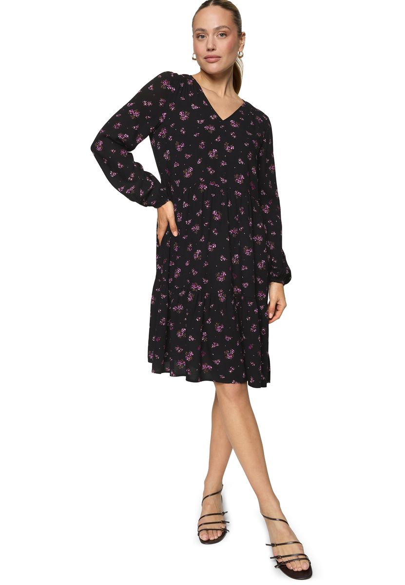 Luftiges Stufenkleid mit Blumenprint