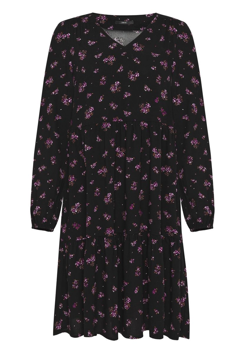 Luftiges Stufenkleid mit Blumenprint