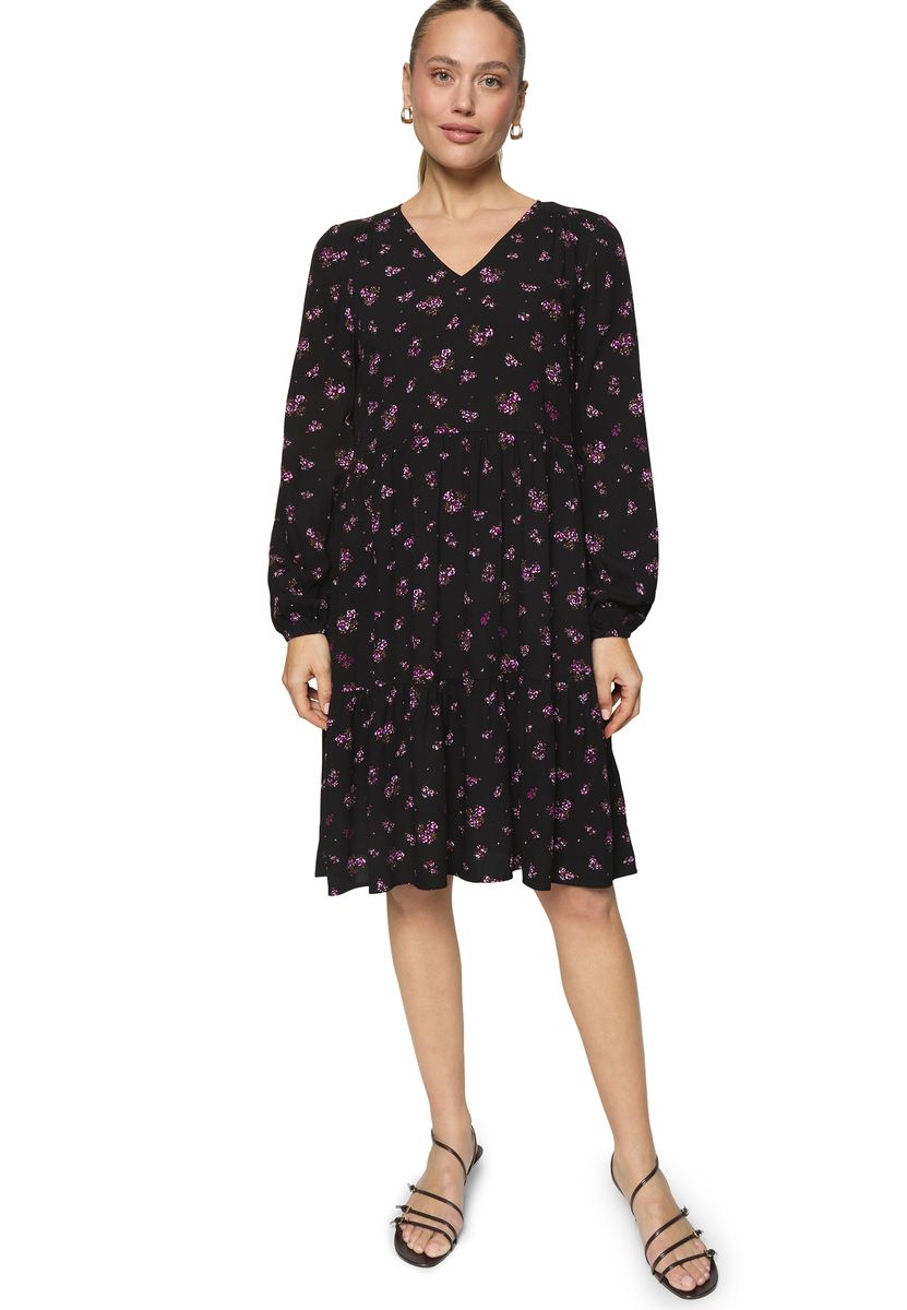 Luftiges Stufenkleid mit Blumenprint