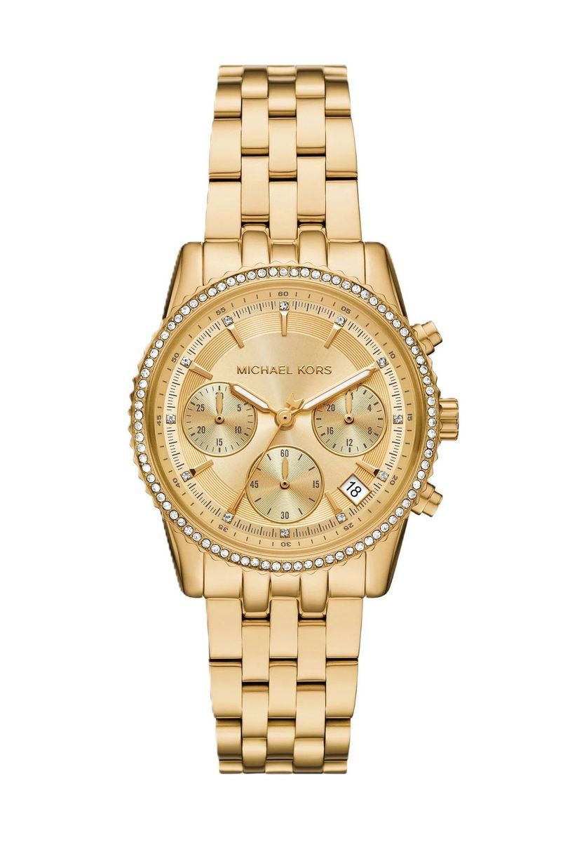Eleganter Chronograph mit Pave-Lünette
