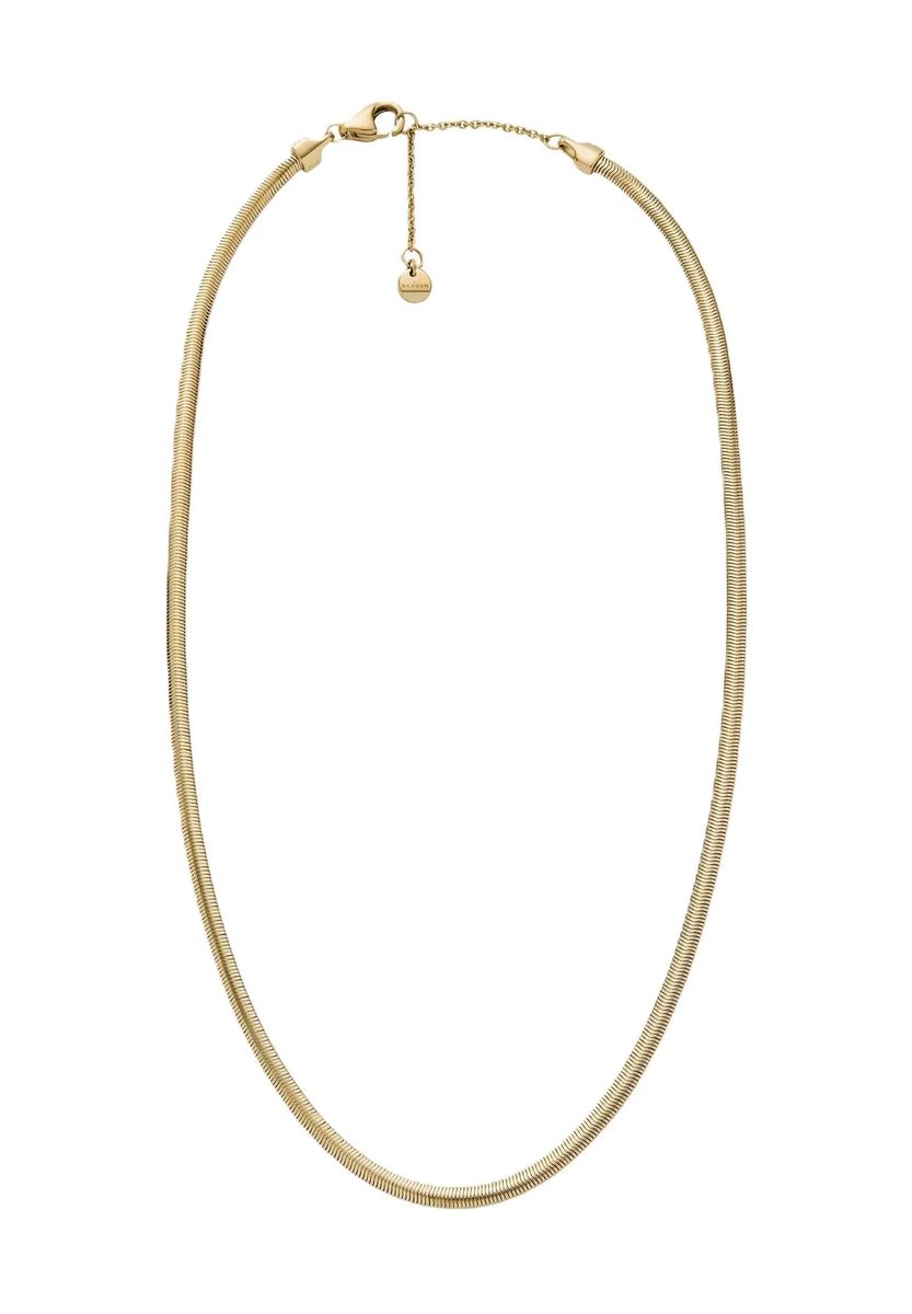 Polierte goldfarbene Schlangenkette