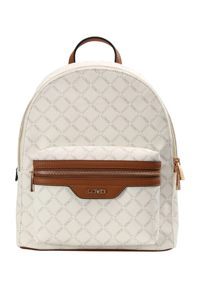 City-Rucksack mit Monogramm-Logoprint