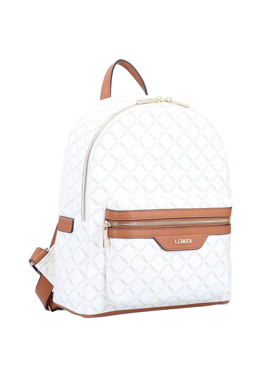 City-Rucksack mit Monogramm-Logoprint