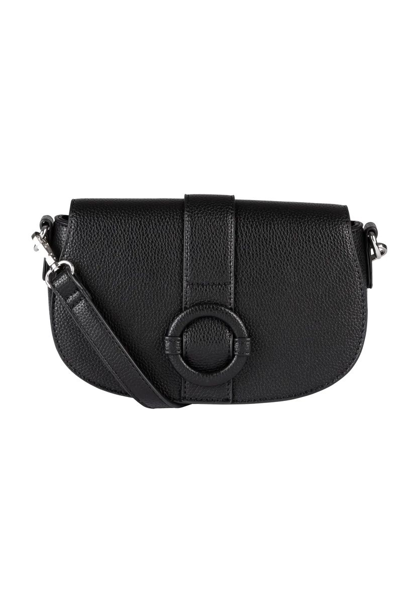 Genarbte Satteltasche aus Kunstleder
