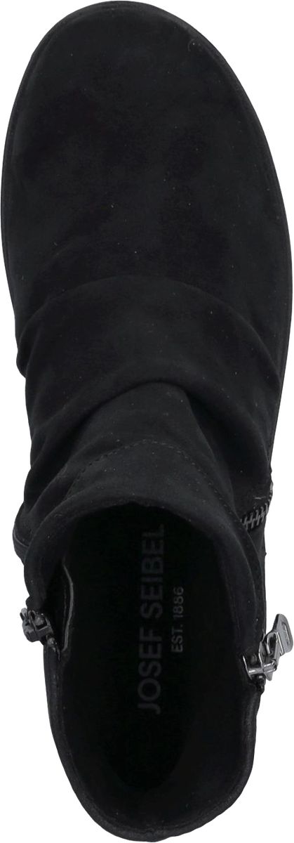 Geraffte wasserfeste Wildleder-Stiefeletten
