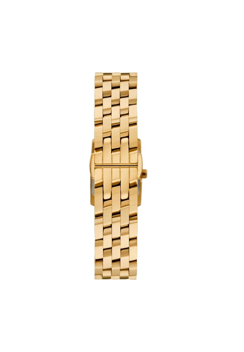 Eckige Armbanduhr mit Gliederarmband