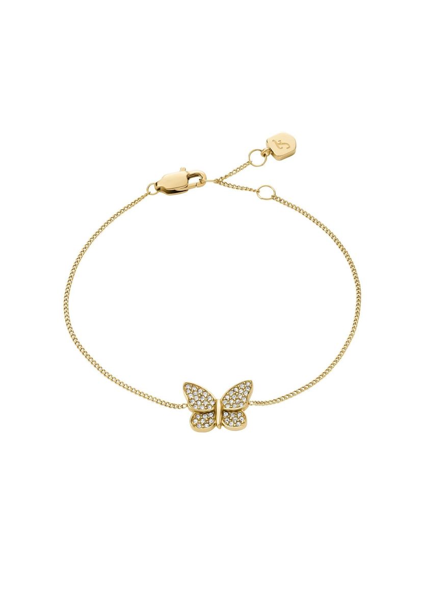 Station-Armband mit Pavé-Schmetterling