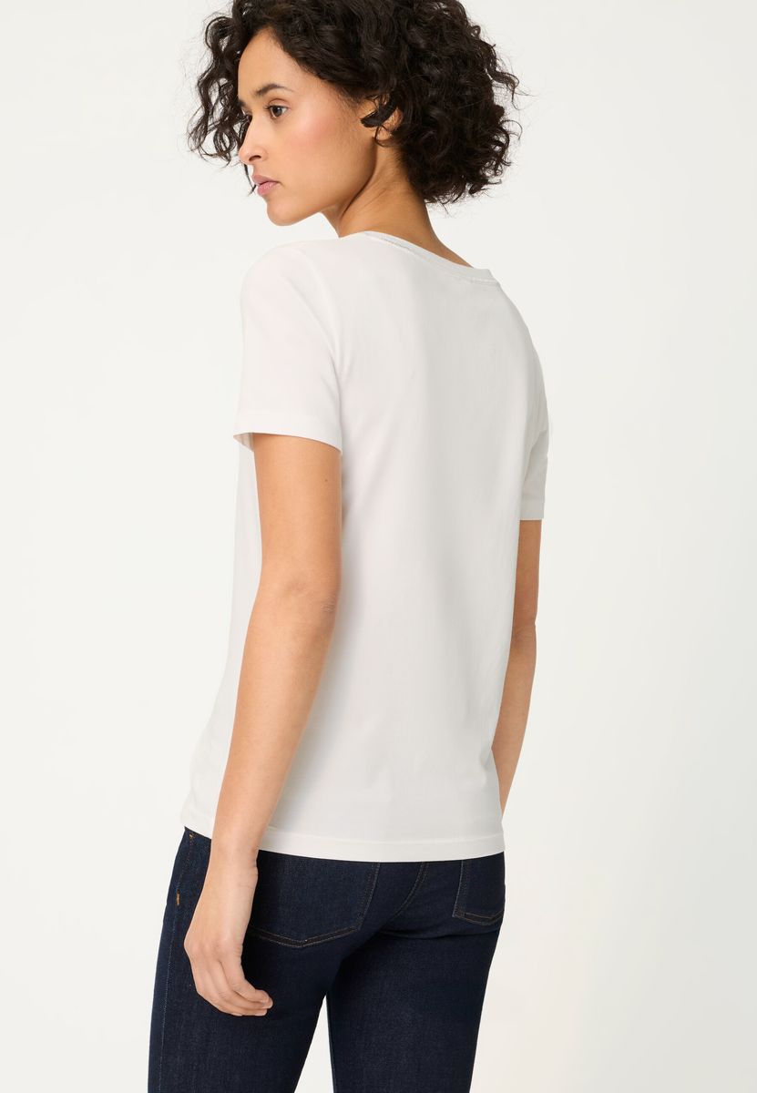 T-Shirt mit künstlerischem Kirsch-Print