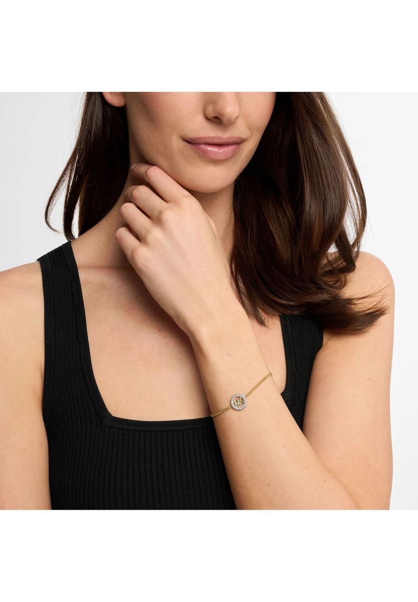 Funkelndes Logo-Panzerketten-Armband