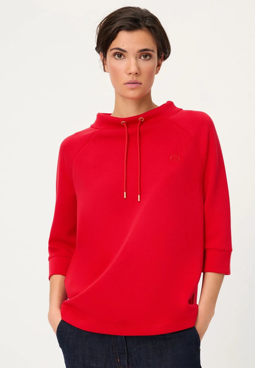 Sweatshirt mit Stehkragen und Raglanärmeln