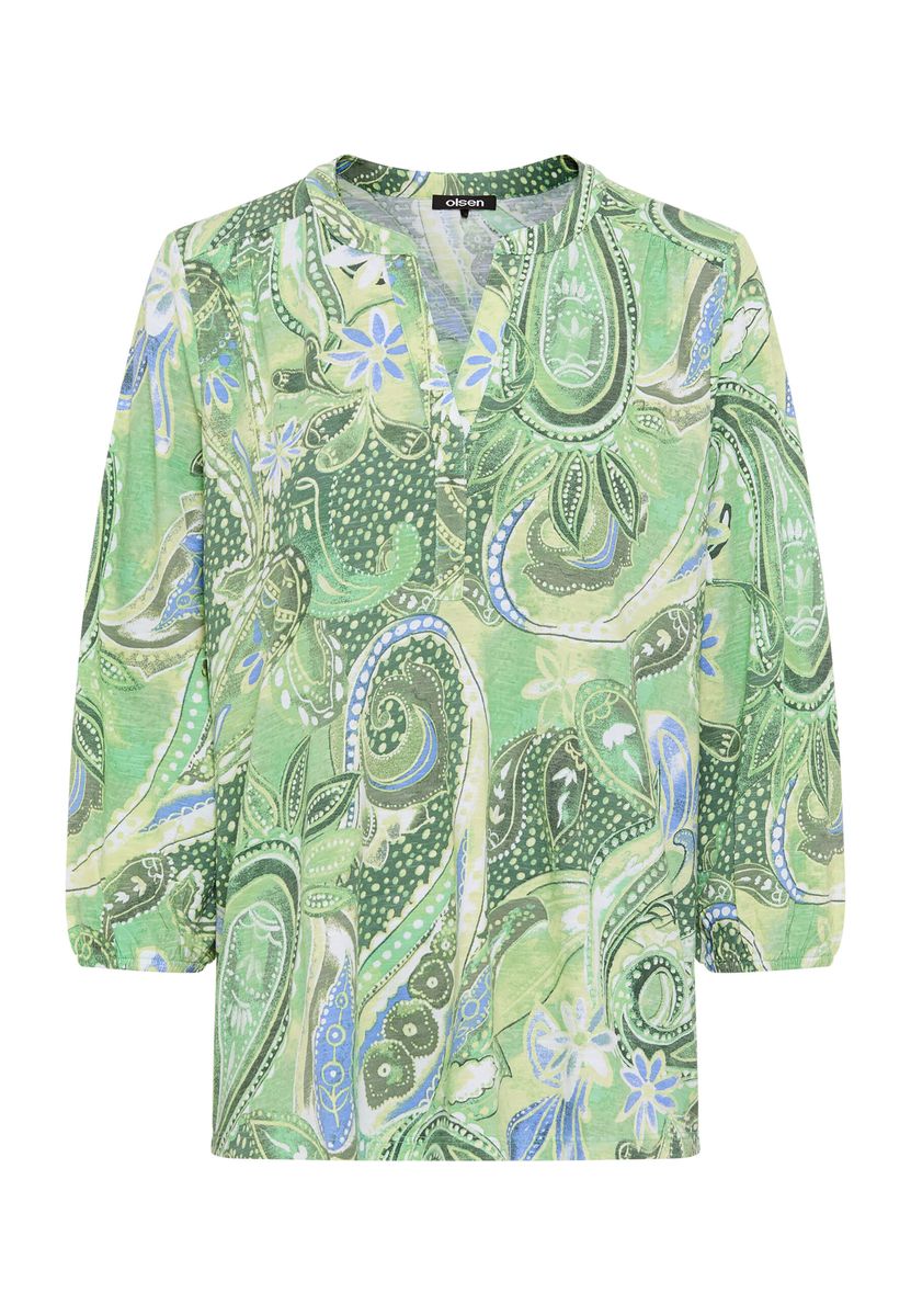 Baumwoll-Tunika mit Paisley-Muster