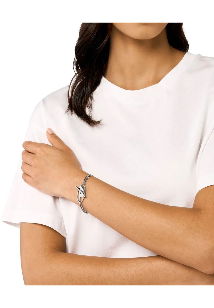 Doppelreihiges Logo-Knebelarmband