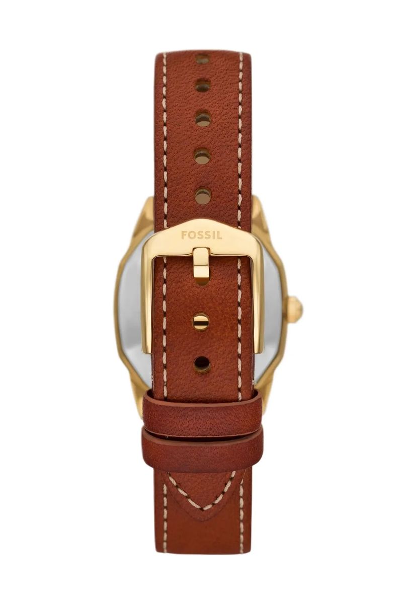 Vintage-Inspirierte Achteckige Lederuhr