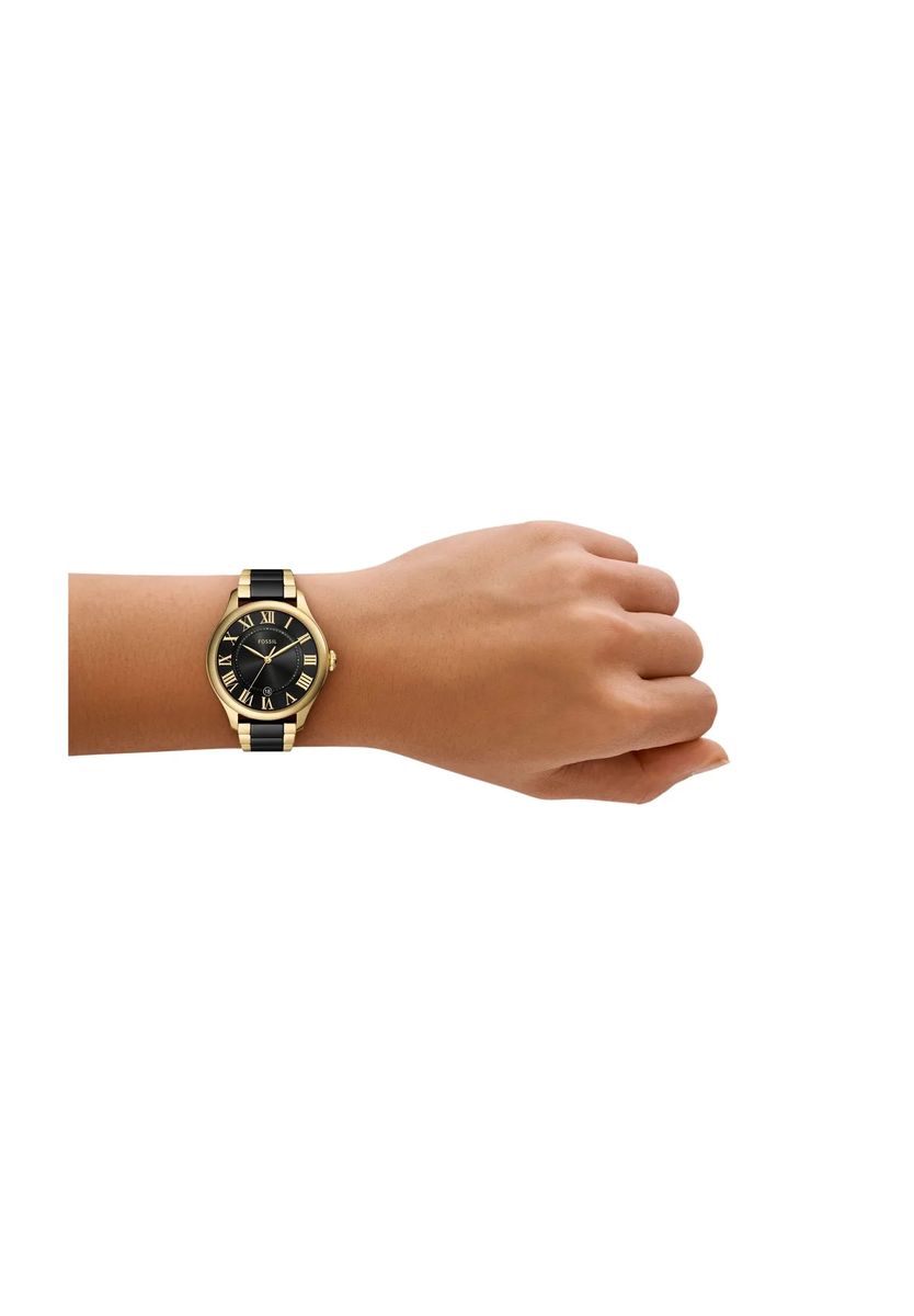 Elegante Keramik-Armbanduhr mit Datum