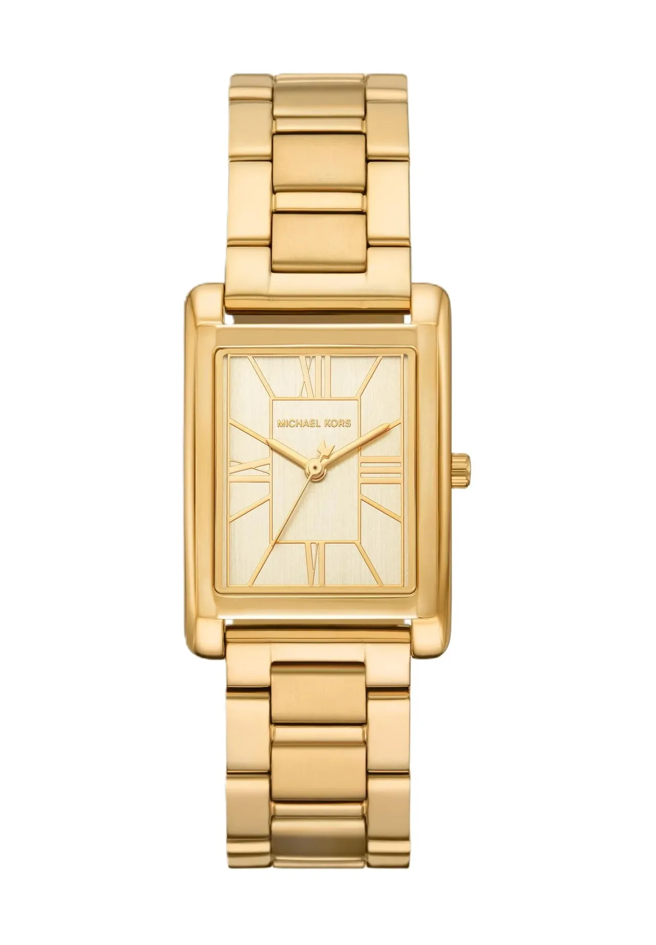 Elegante rechteckige Uhr mit römischen Ziffern