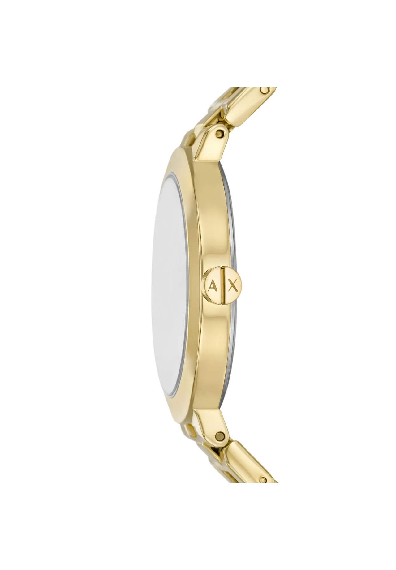 Minimalistische Zweizeiger-Gliederarmbanduhr