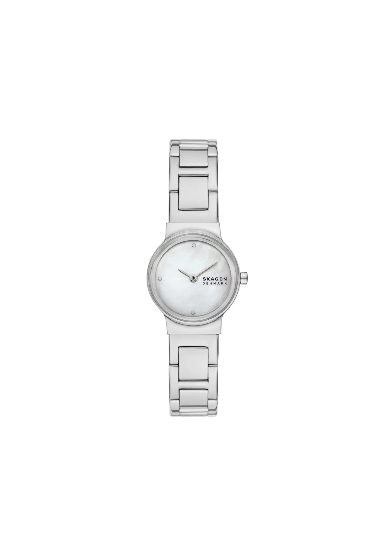 Minimalistische Perlmutt-Armbanduhr