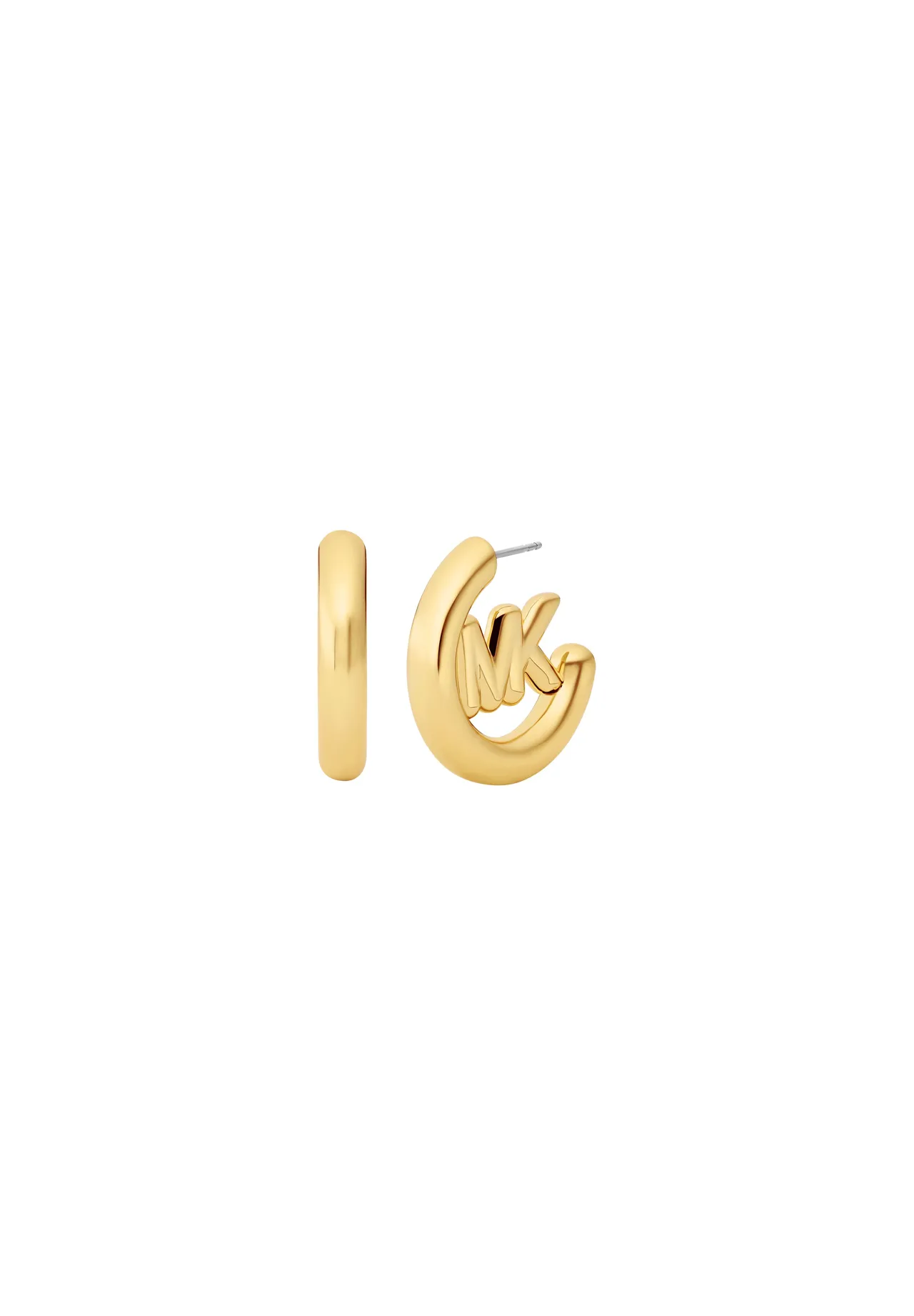 Glänzende Logo Hoop-Ohrringe