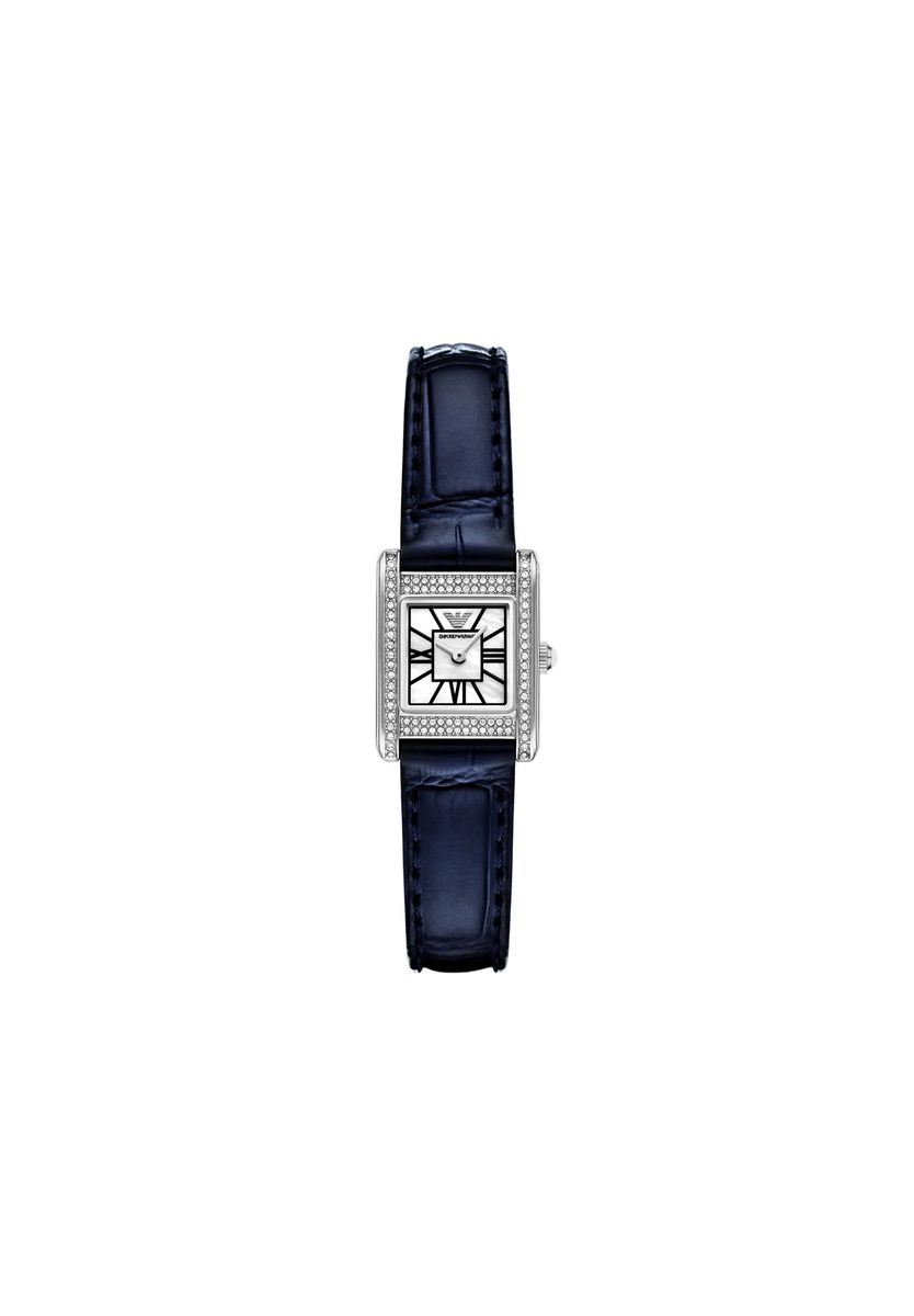 Elegante Rechteckige Uhr mit Römischen Ziffern