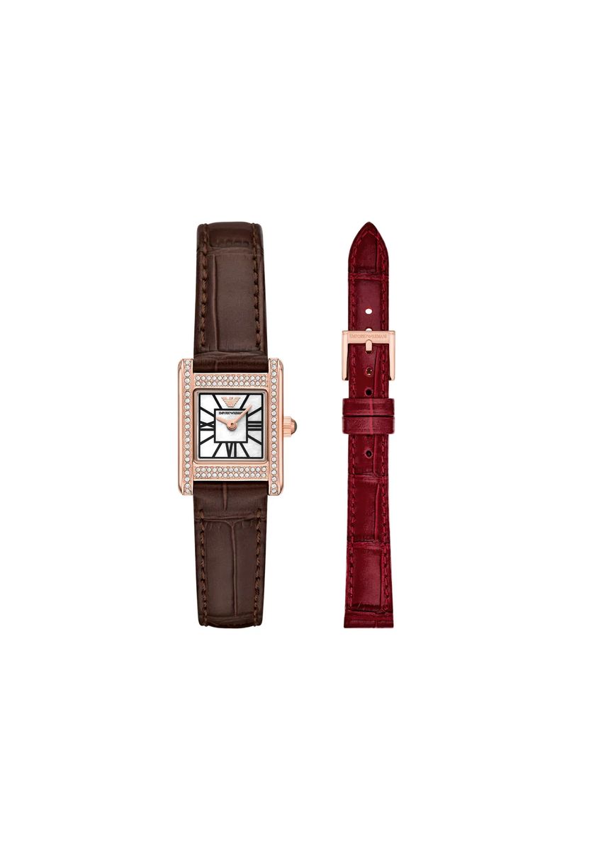 Elegante Uhr mit auswechselbaren Armbändern