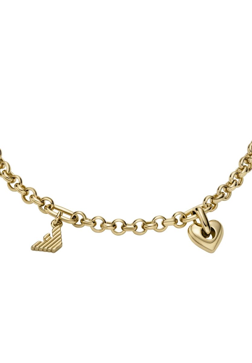 Charm-Armband mit Herz und Logo-Details