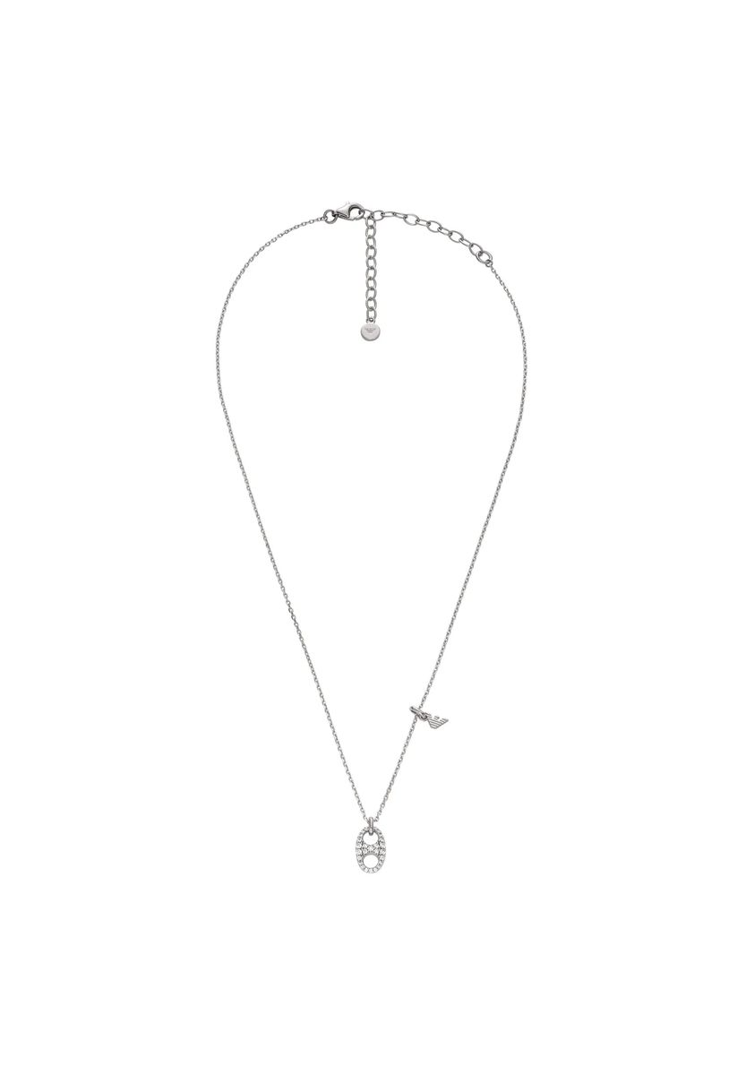 Halskette mit Kristall-Pavé-Anhänger