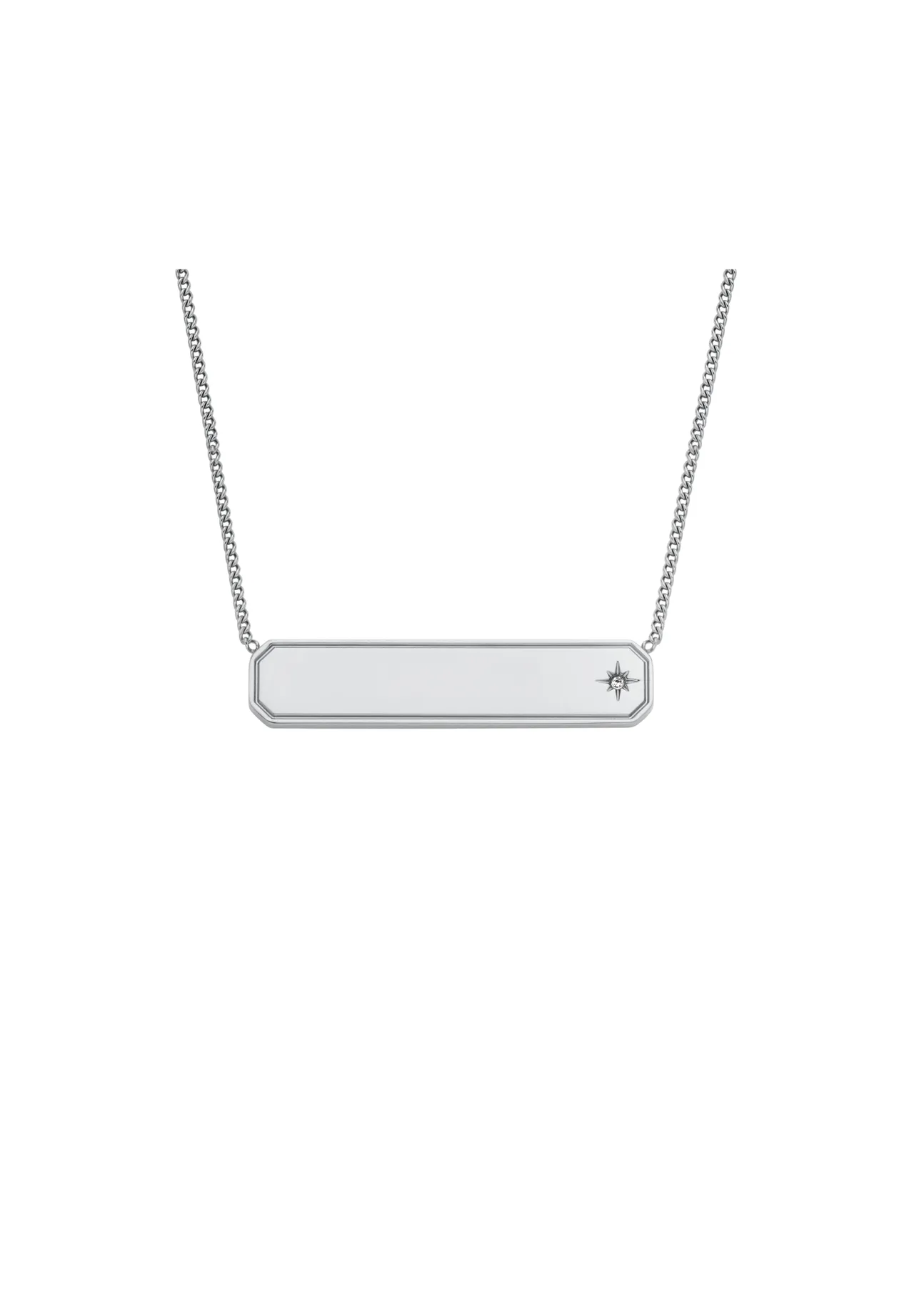 Halskette mit Stern-ID-Plakette