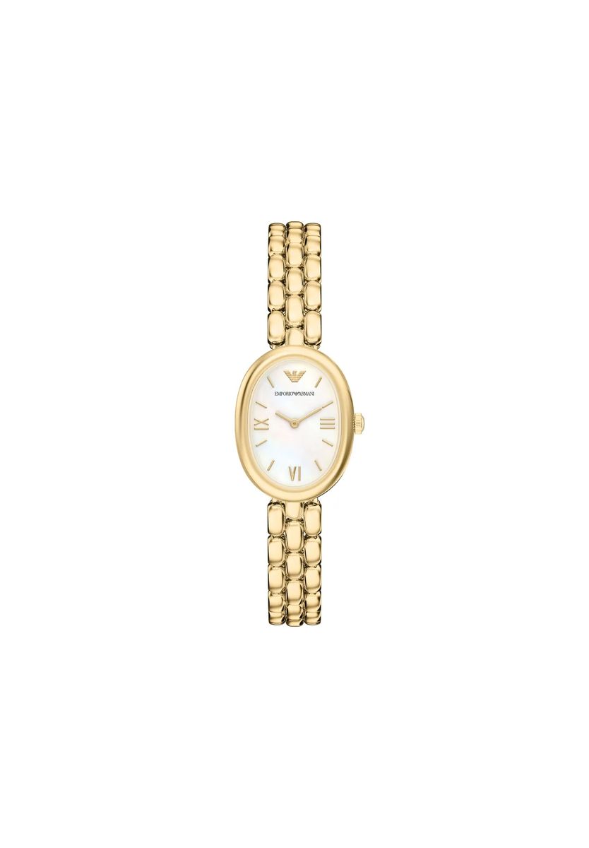 Elegante Armbanduhr mit ovalem Gehäuse