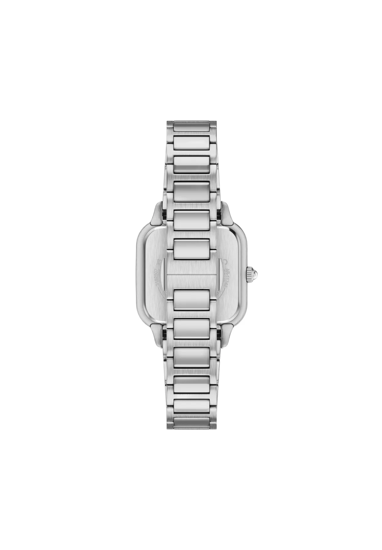 Edelstahl-Armbanduhr mit quadratischem Gehäuse