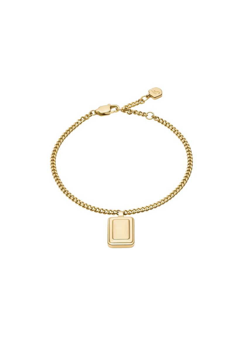 Elegantes Kettenarmband mit rechteckigem Anhänger