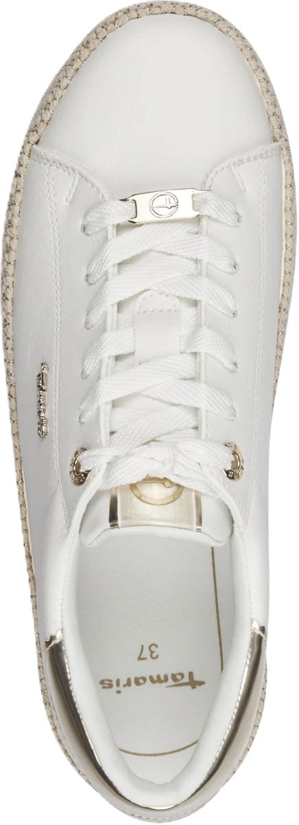 Sneaker mit geflochtener Plateausohle