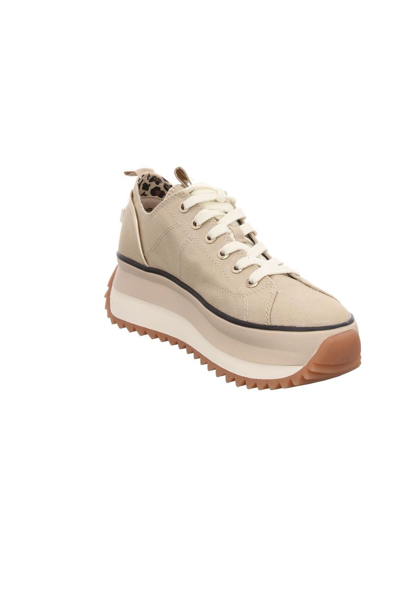 Plateau-Sneaker mit Animal-Print-Futter