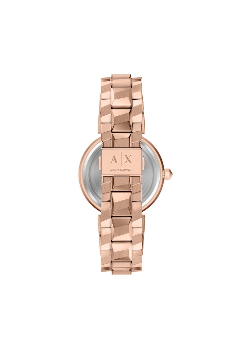 Minimalistischer Zeitmesser mit Facettenarmband