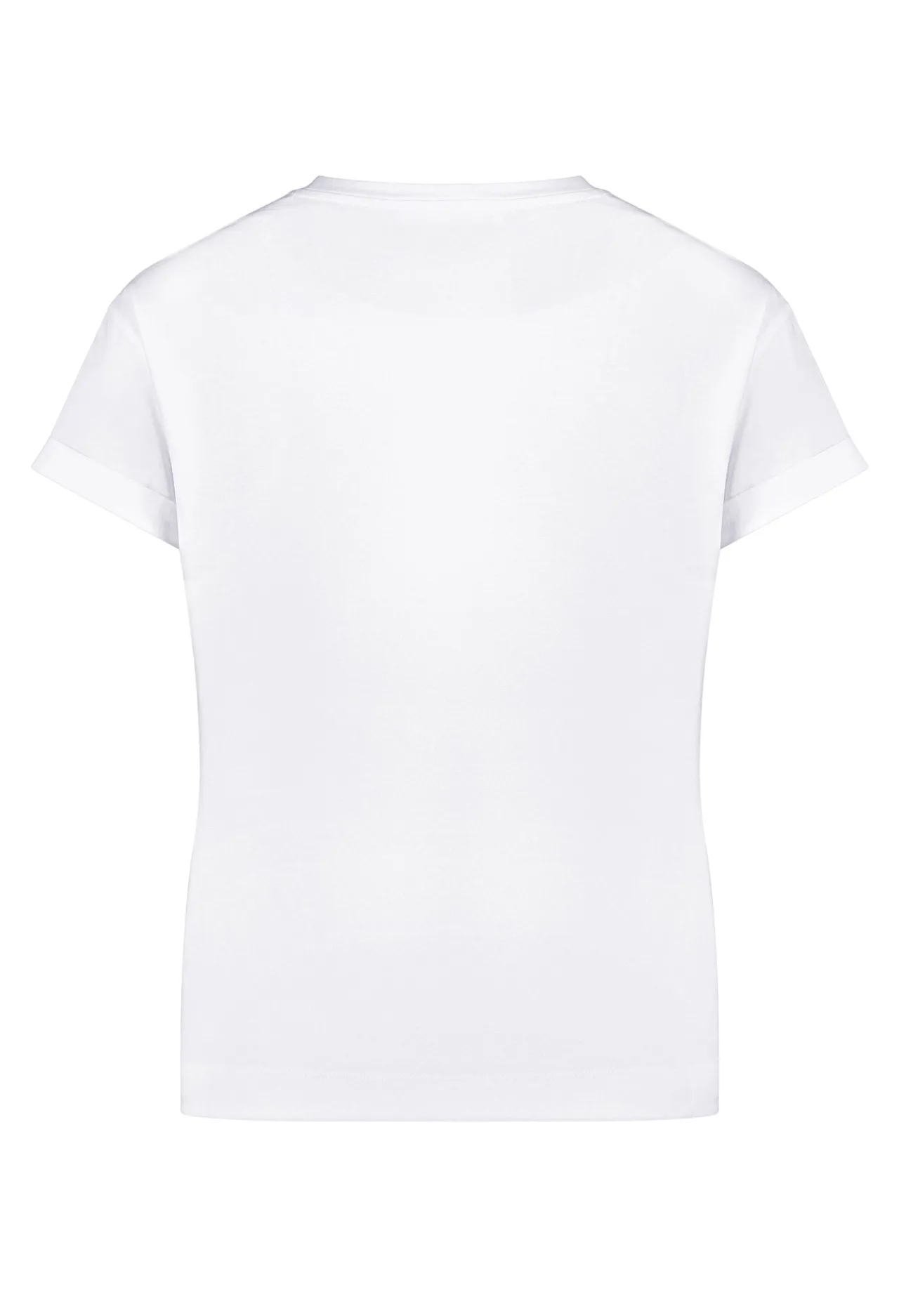 Lässiges T-Shirt mit Schriftzug-Stickerei