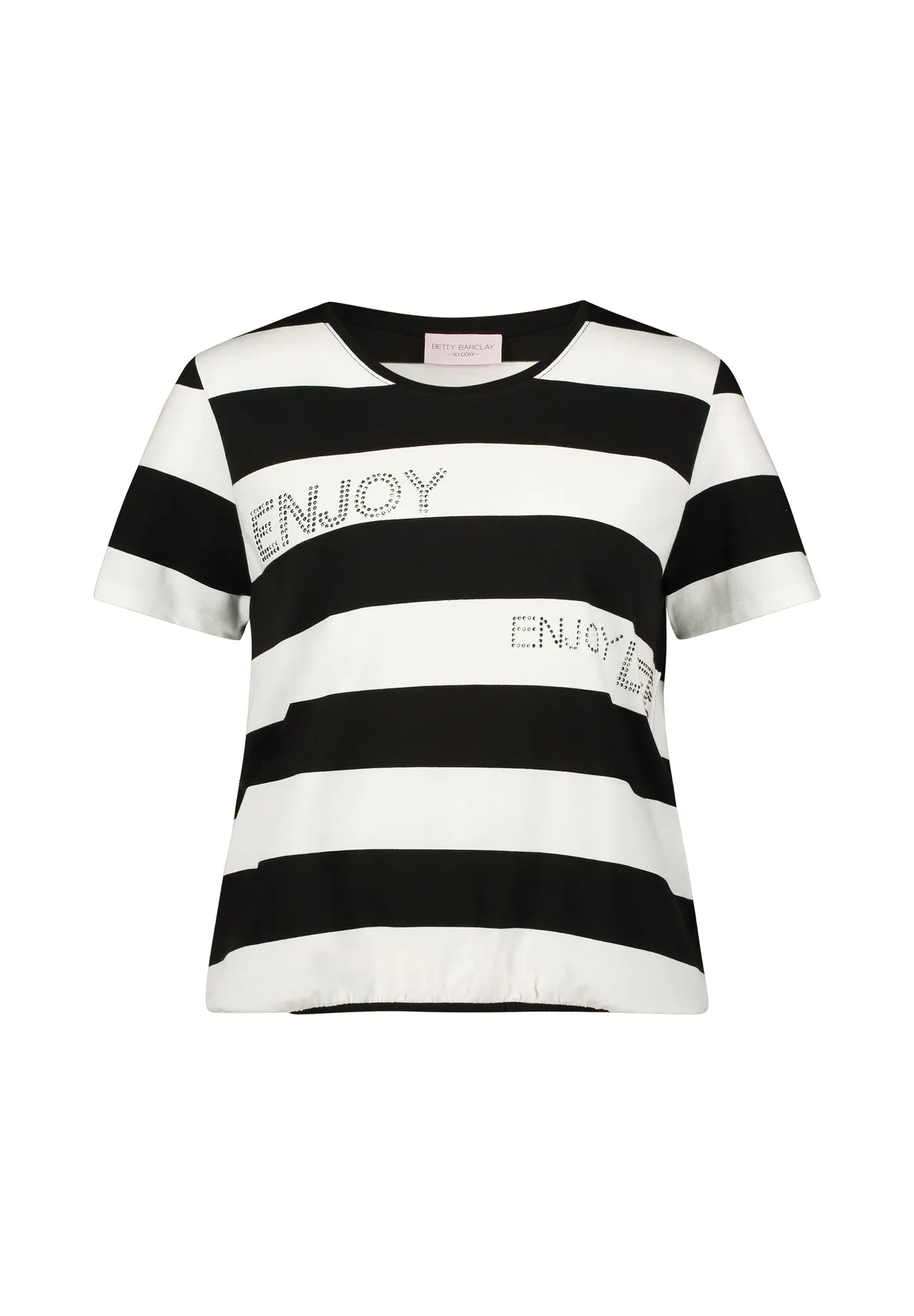 Ringelshirt mit Strassstein-Verzierung