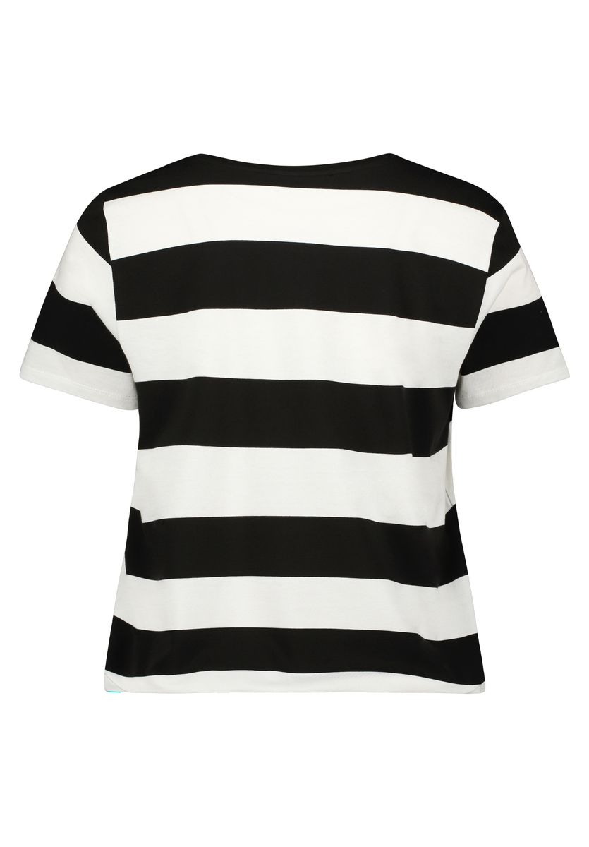 Ringelshirt mit Strassstein-Verzierung