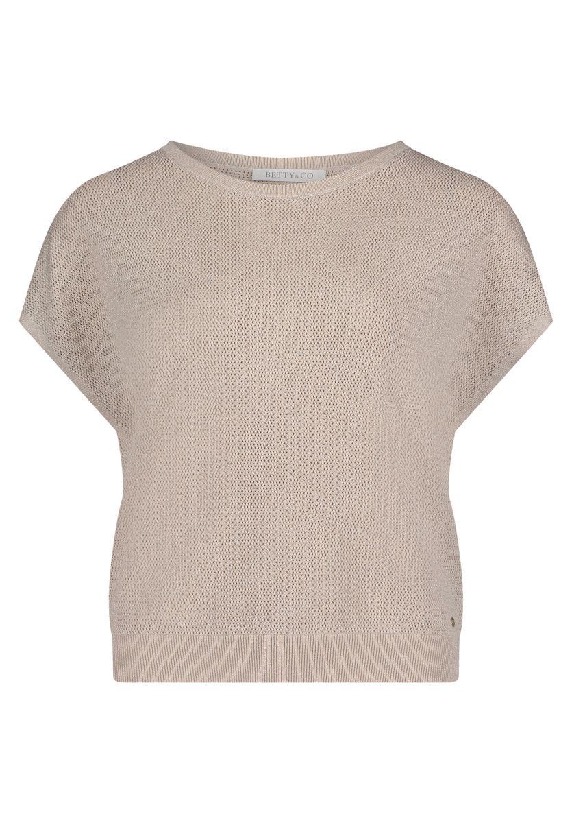 Stricktop mit U-Boot-Ausschnitt