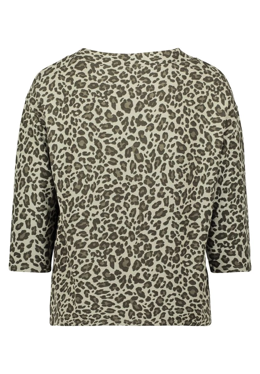 Sweatshirt mit Leopardenmuster und Kordelzug