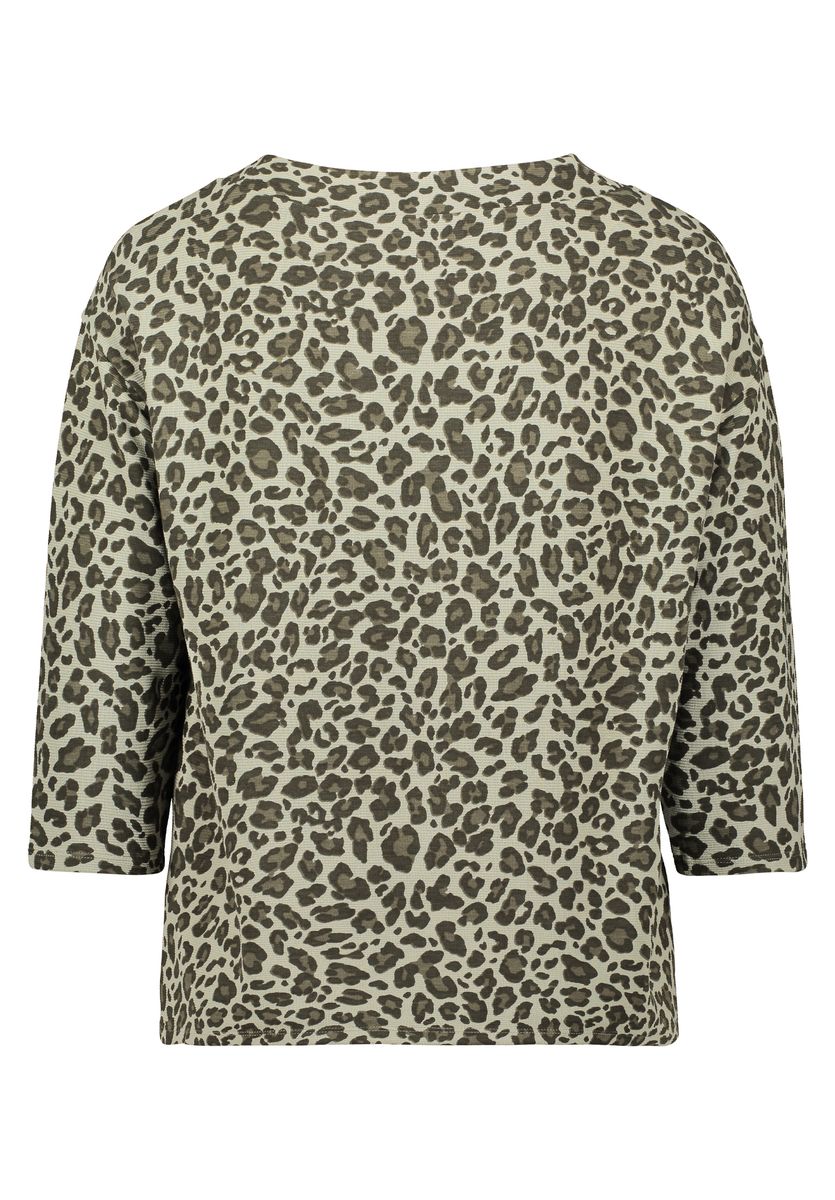 Sweatshirt mit Leopardenmuster und Kordelzug