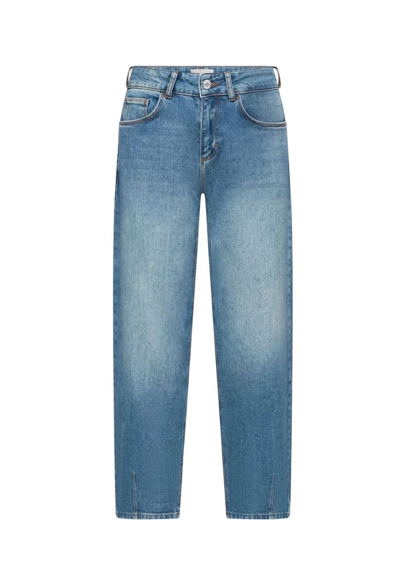 Locker geschnittene Washed-Jeans