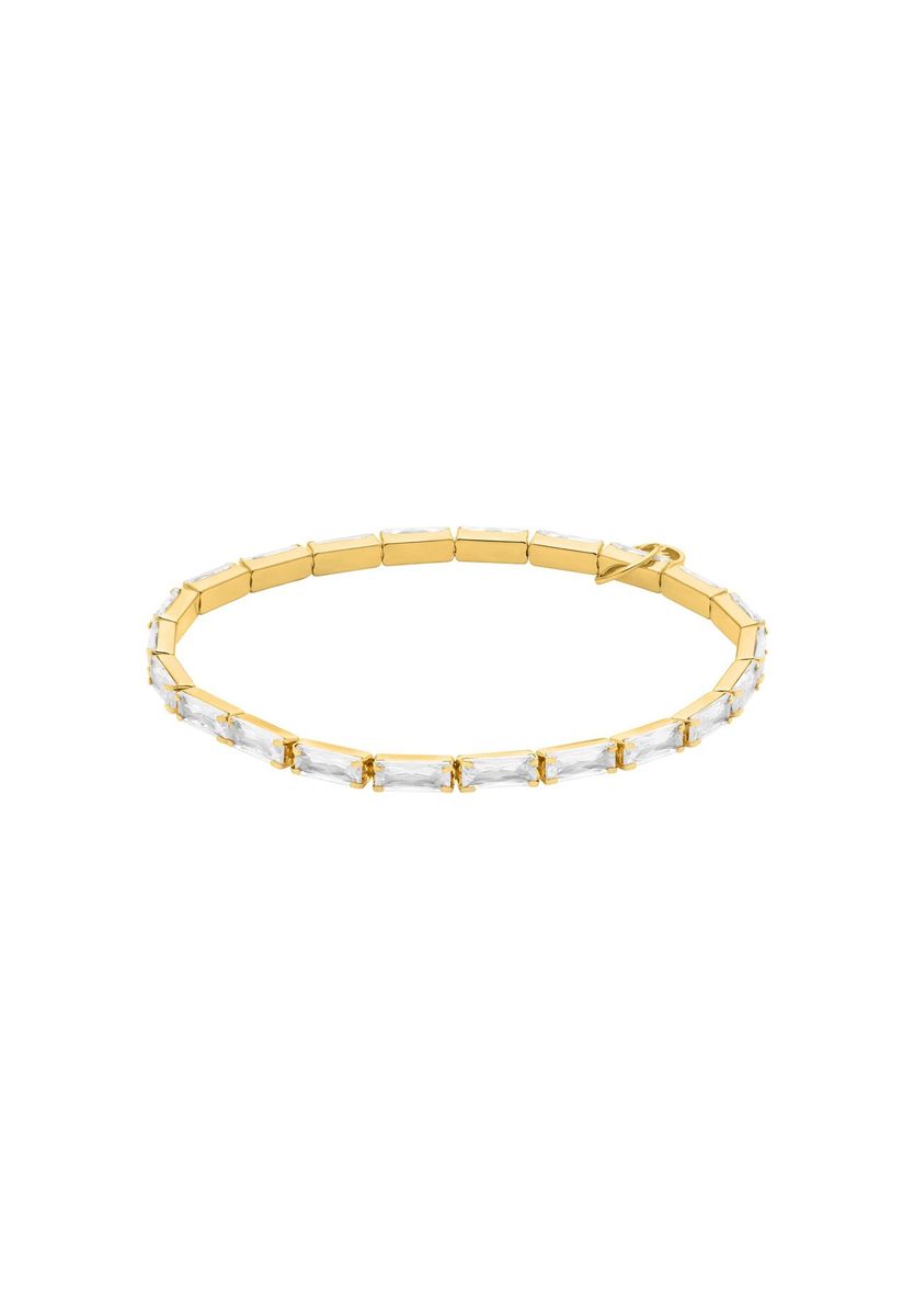 Elegantes Baguette-Stretch-Tennisarmband