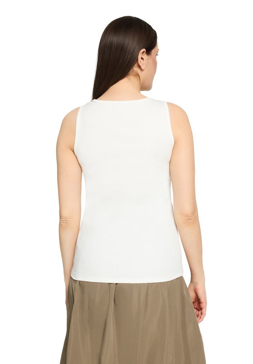 Geripptes Tanktop mit Cut-Out