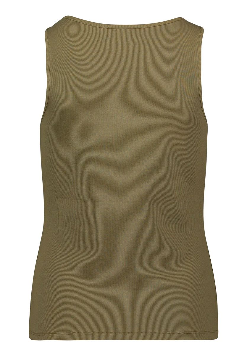 Geripptes Tanktop mit Cut-out