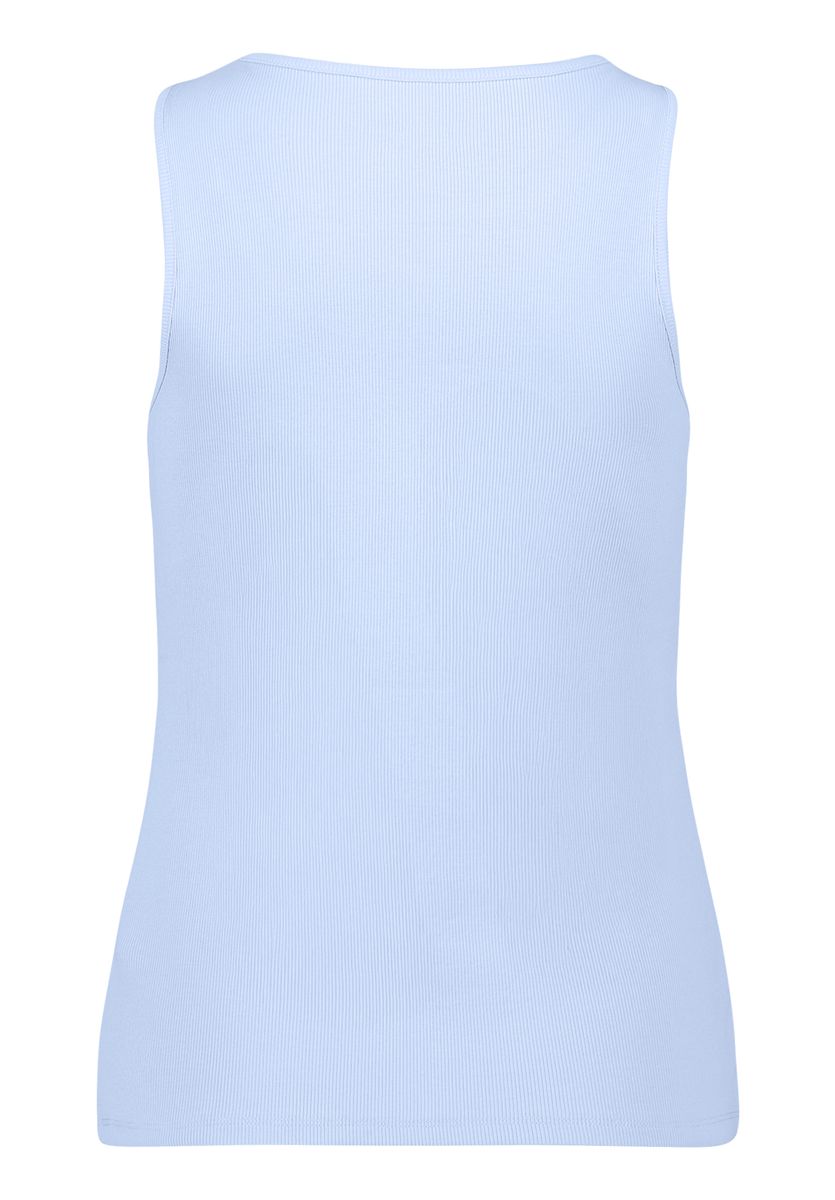 Geripptes Tanktop mit Cut-out