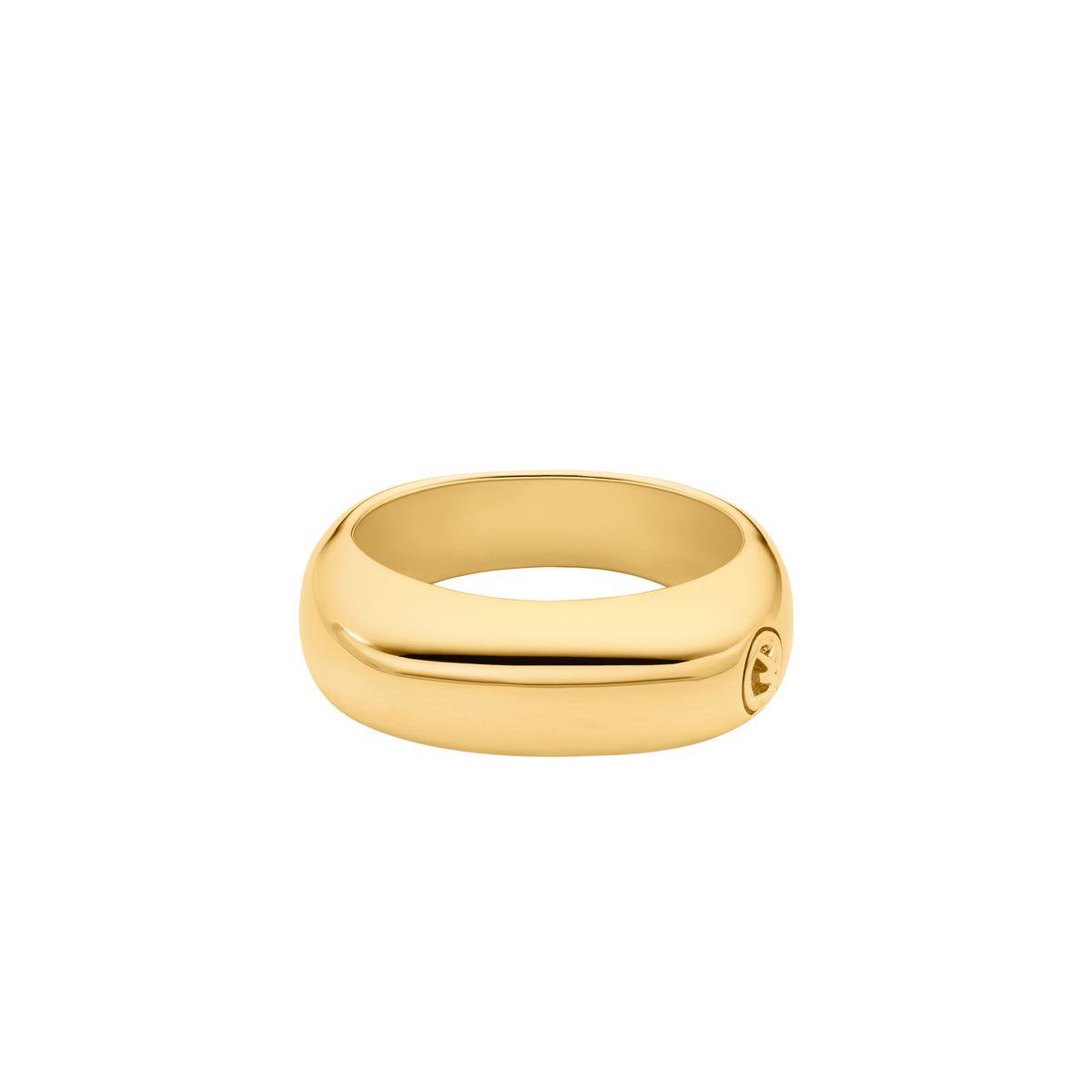 Markanter Polierter Soft Square Ring