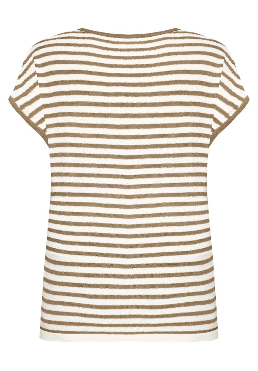 Gestreiftes Strickshirt mit Zitronen-Patch