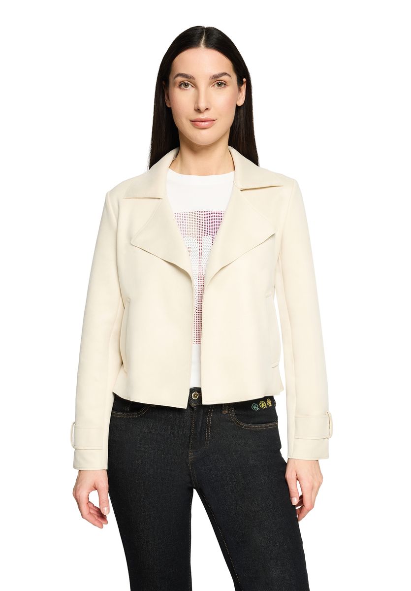 Minimalistische kurze offene Jacke