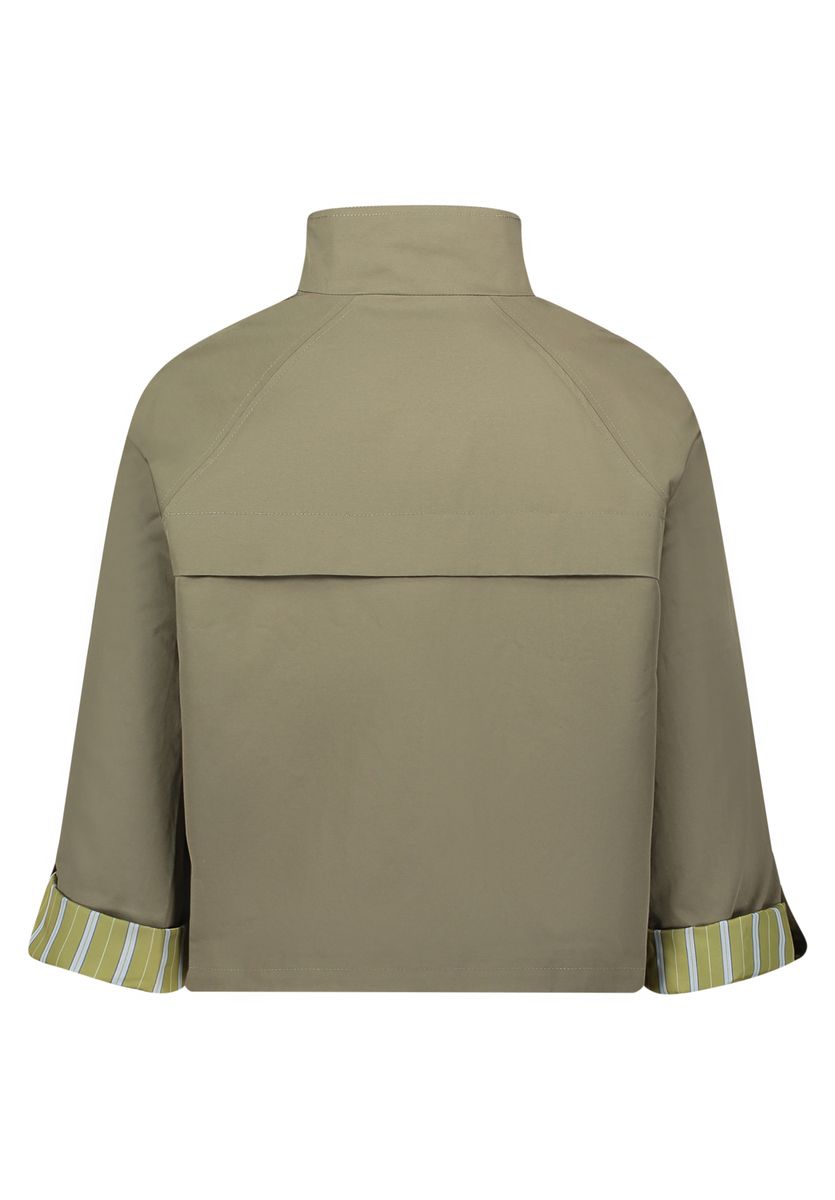 A-Linien Übergangsjacke mit Stehkragen
